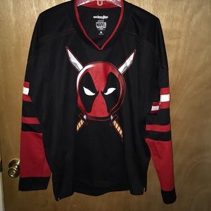 Marvel Deadpool hockey Jersey size M